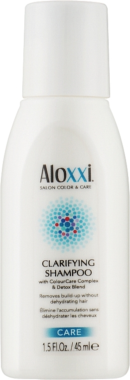 Oczyszczający szampon do włosów Detox - Aloxxi Clarifying Shampoo (mini) — Zdjęcie N1