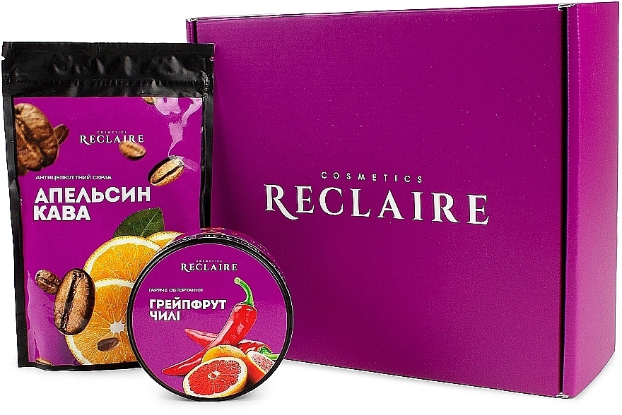 Zestaw - Reclaire (scrub/250g + wrap/200ml) — Zdjęcie N1