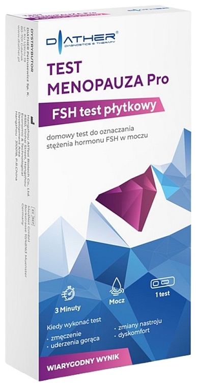 Test na menopauzę, płytkowy - Diather Diagnostics & Therapy Pro — Zdjęcie N1