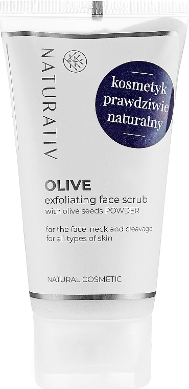 Oliwkowy peeling złuszczający do twarzy, szyi i dekoltu - Naturativ Olive Exfolianting Face Scrub — Zdjęcie N1