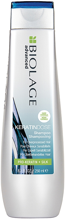 Profesjonalny szampon odbudowujący włosy silnie uwrażliwione - Biolage Keratindose Pro-Keratin+Silk — Zdjęcie N1