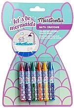 Zestaw kolorowych kredek do łazienki Syrenka - Martinelia Let`s be Mermaid Bath Crayons — Zdjęcie N1