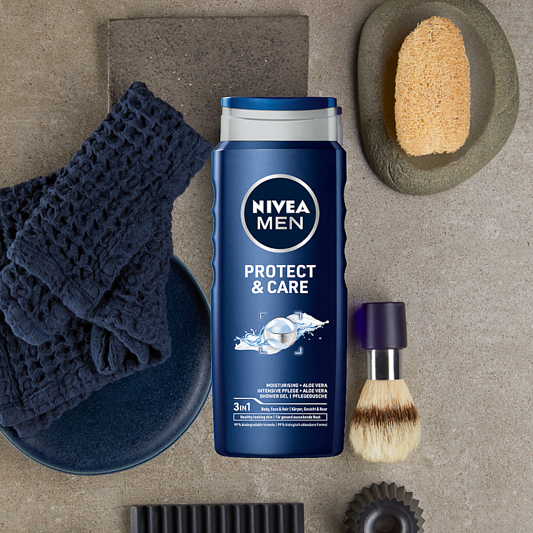 Żel pod prysznic dla mężczyzn - NIVEA MEN Protect & Care Shower Gel — Zdjęcie N4