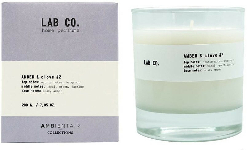 Świeca zapachowa - Ambientair Lab Co. Amber & Clove — Zdjęcie N1