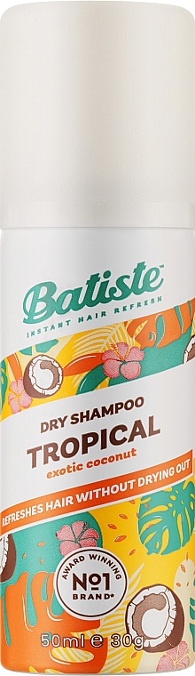 Suchy szampon - Batiste Dry Shampoo Coconut and Exotic Tropical