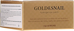 Hydrożelowe płatki pod oczy ze złotem i śluzem ślimaka - Petitfee & Koelf Gold & Snail Hydrogel Eye Patch — Zdjęcie N1