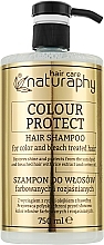 Szampon do włosów farbowanych i rozjaśnianych z wyciągiem z ryżu i olejem z bawełny - Naturaphy — Zdjęcie N1