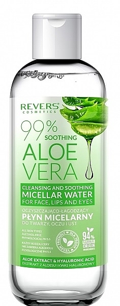Płyn micelarny - Revers Cleansing And Soothing Micellar Aloe Vera — Zdjęcie N1