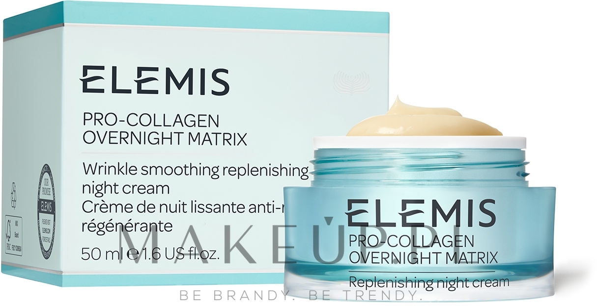 Krem na noc wygładzający zmarszczki - Elemis Pro-Collagen Overnight Matrix — Zdjęcie 50 ml