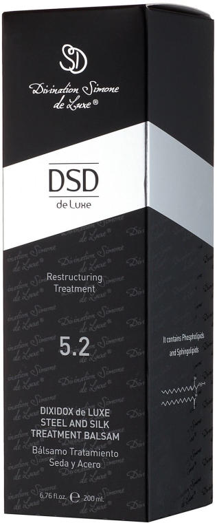 Regenerujący balsam Stal i jedwab De Lux N 5.2 - Simone DSD De Luxe Dixidox DeLuxe Steel and Silk Treatment Balsam — Zdjęcie N4