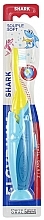 Kup Szczoteczka do zębów dla dzieci Rekin, 2-6 lat, żółto-niebieska - Elgydium Kids Shark 2-6 Years