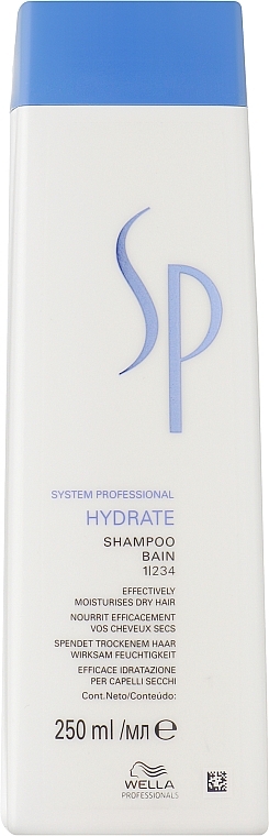 Nawilżający szampon do włosów sychych - Wella SP Hydrate Shampoo