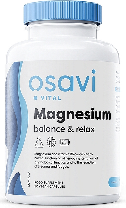Suplement diety Magnez - Osavi Magnesium Balance & Relax — Zdjęcie N1