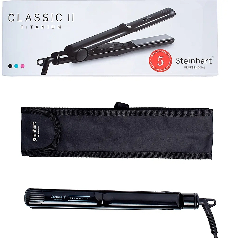 Prostownica do włosów - Steinhart Classic II Titanium Black Hair Straighteners — Zdjęcie N2