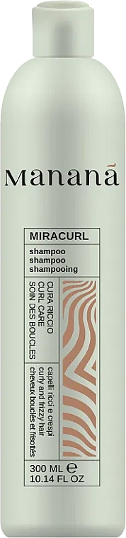 Szampon do włosów kręconych z awokado i elastyną - Mananã Miracurl Shampoo — Zdjęcie N1