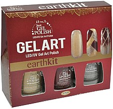 Kup Zestaw - IBD Just Gel Art Kit Earth (nail/lacquer/7,4mlx3)