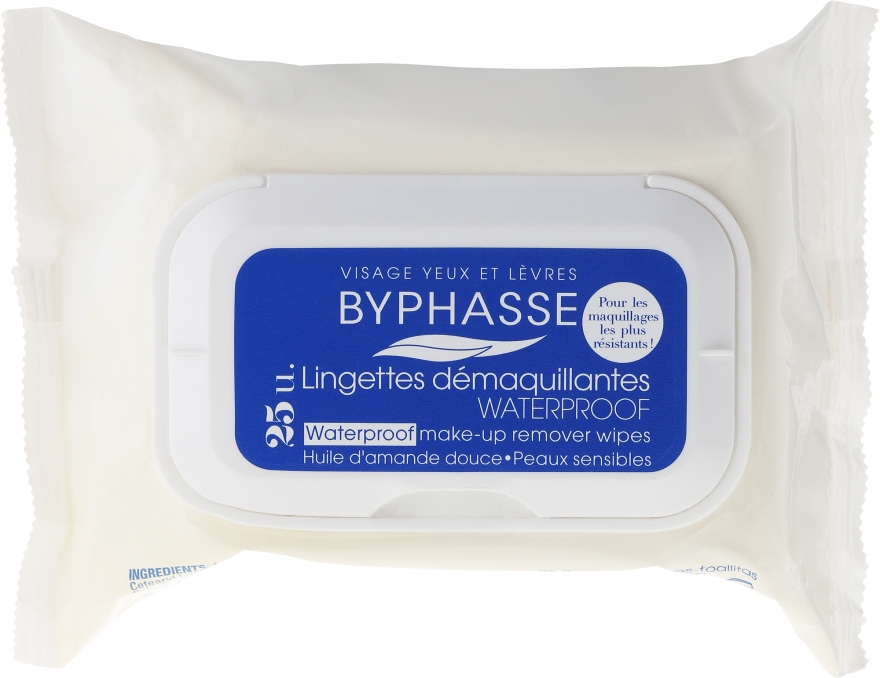 Chusteczki do demakijażu - Byphasse Make-up Remover Waterproof Sensitive Skin Wipes — Zdjęcie N1