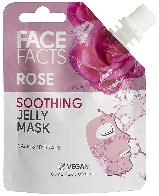 Różana maska żelowa - Face Facts Soothing Rose Jelly Mask — Zdjęcie N1