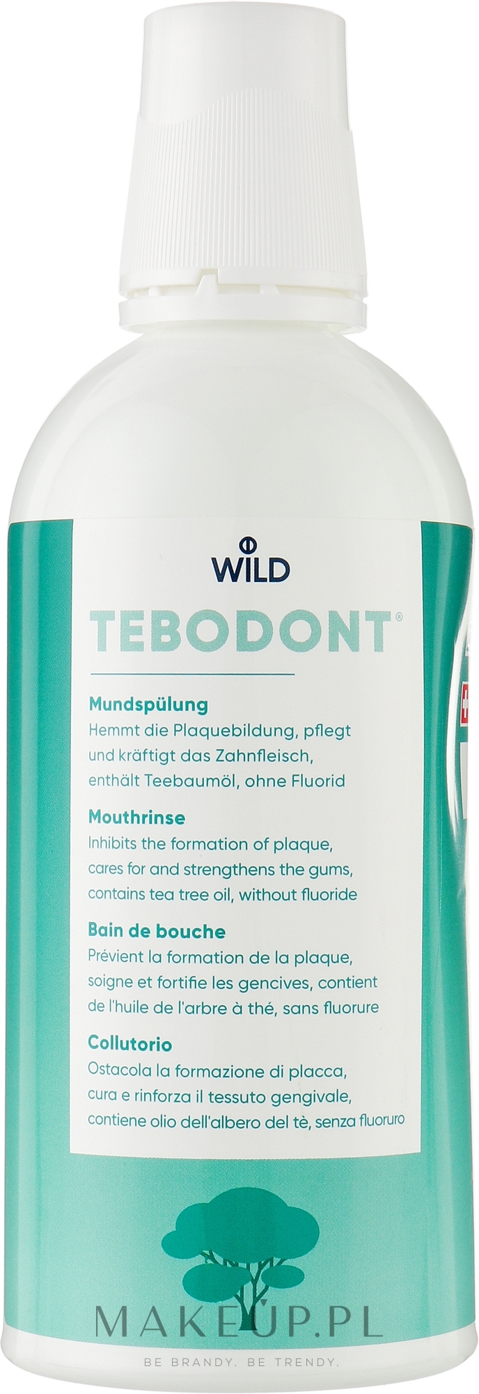 Płyn do płukania jamy ustnej z olejkiem z drzewa herbacianego - Dr. Wild Wild-Pharma Tebodont — Zdjęcie 500 ml