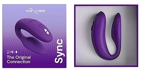 PRZECENA! Wibrator dla par, fioletowy - We-Vibe Sync 2 Purple * — Zdjęcie N1