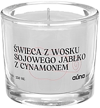 Naturalna świeca z wosku sojowego Pieczone jabłko i cynamon - Auna Soya Candle — Zdjęcie N2