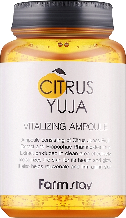 Serum do twarzy w ampułce z ekstraktem z yuzu - FarmStay Citrus Yuja Vitalizing Ampoule — Zdjęcie N1