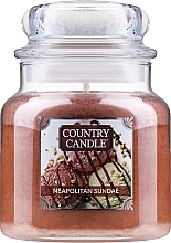 Kup Świeca zapachowa w słoiku z 2 knotami - Country Candle Neapolitan Sundae