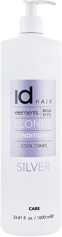 Odżywka do włosów blond przeciw niechcianym żółtym tonom - IdHAIR Elements Xclusive Blonde Conditioner Silver — Zdjęcie N5