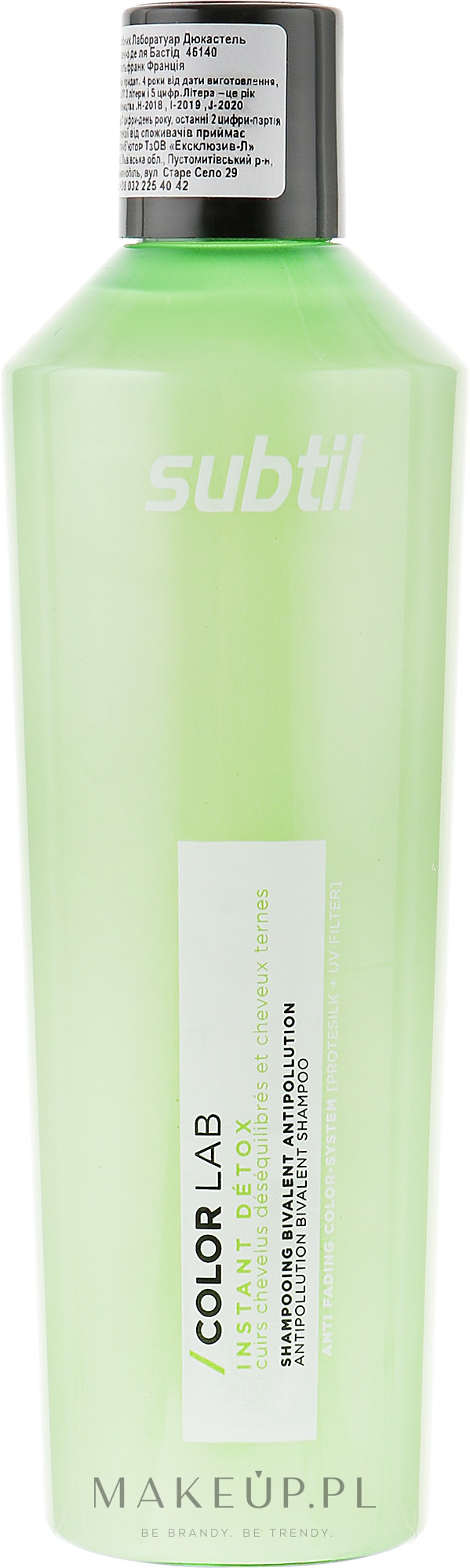 Dwufunkcyjny szampon do włosów - Laboratoire Ducastel Subtil Color Lab Instant Detox Antipollution Bivalent Shampoo — Zdjęcie 300 ml