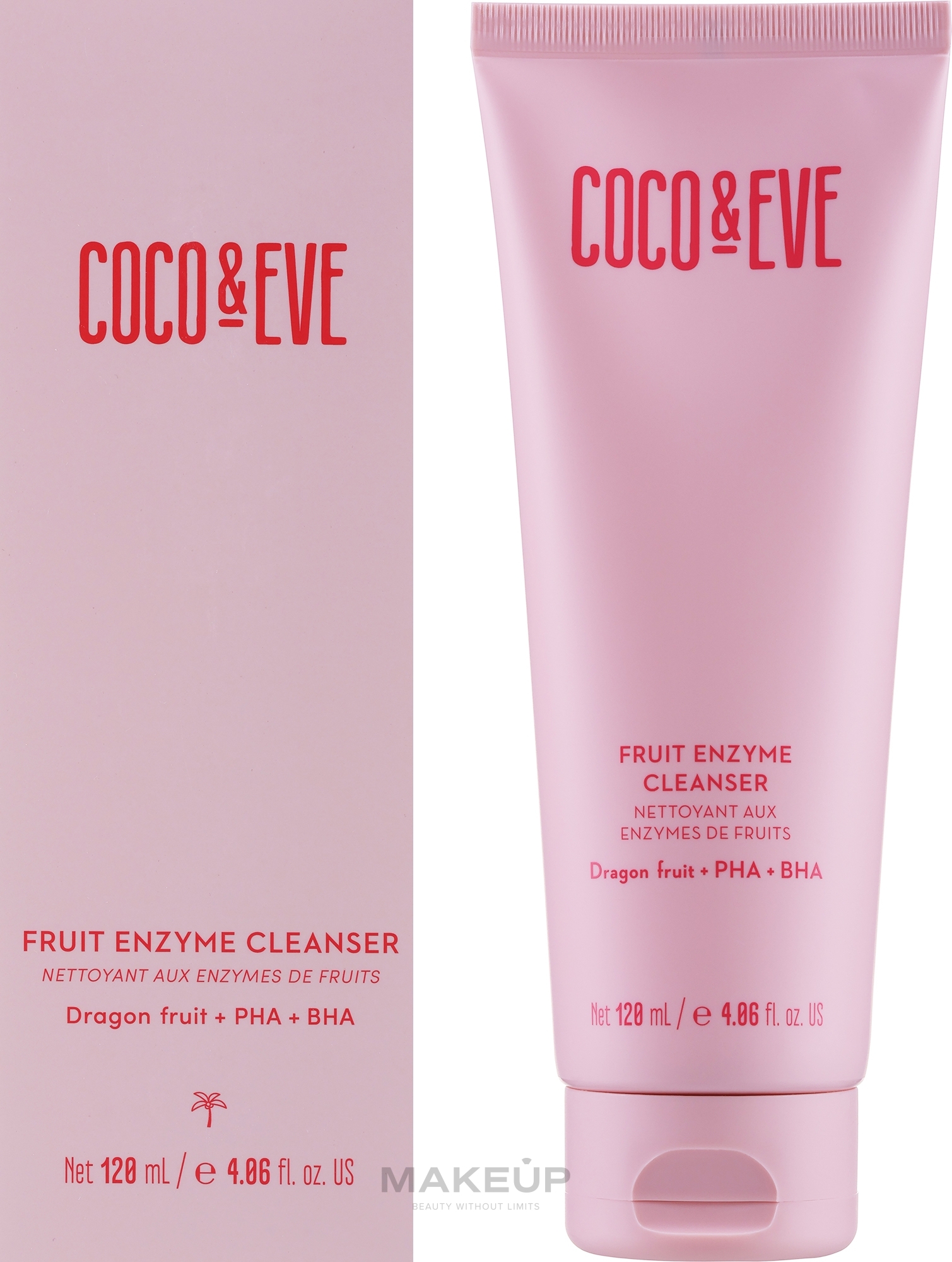 Środek do mycia twarzy na bazie wody - Coco & Eve Fruit Enzyme Cleanser — Zdjęcie 120 ml