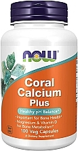 Wapń z magnezem w kapsułkach - Now Foods Coral Calcium Plus — фото N1
