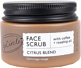 Kawowy peeling do twarzy - UpCircle Face Scrub Citrus Blend with Coffee + Rosehip Oil Travel Size (mini) — Zdjęcie N1