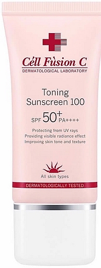 PRZECENA! Tonik przeciwsłoneczny do twarzy SPF50+ /PA + + + + - Cell Fusion C Toning Sunscreen 100 SPF50+ /PA + + + + * — Zdjęcie N1