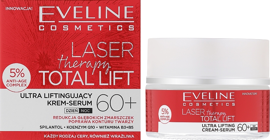 Liftingujący krem-serum - Eveline Cosmetics Laser Therapy Total Lift — Zdjęcie N2