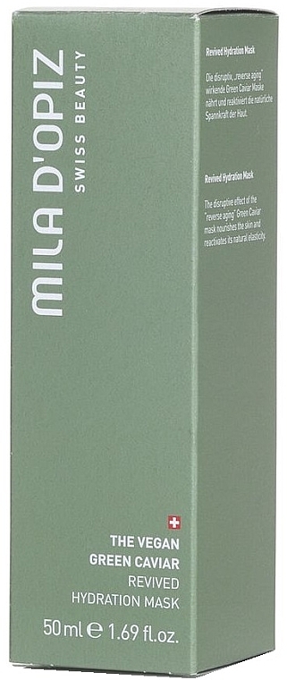 Nawilżająca maska na twarz - Mila D’Opiz The Vegan Green Caviar Revived Hydration Mask — Zdjęcie N2