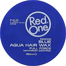 Aqua wosk do ultra mocnego utrwalenia włosów - RedOne Aqua Hair Wax Blue — Zdjęcie N3