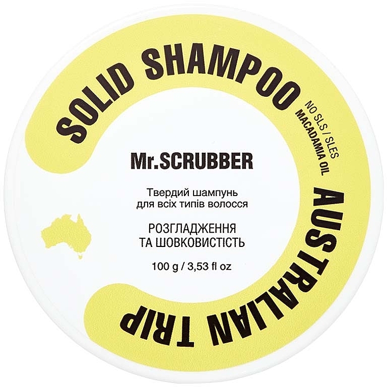 Szampon w kostce Wygładzenie i jedwabistość - Mr.Scrubber Solid Shampoo Bar — Zdjęcie N2