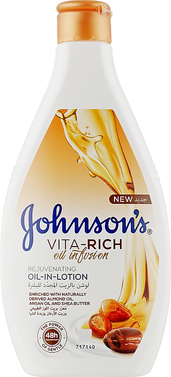 Odżywczy balsam do ciała z migdałami i masłem shea - Johnson’s® Vita-rich Oil-In-Lotion — Zdjęcie N3