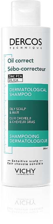 Szampon do włosów przetłuszczających się - Vichy Dercos Oil Control Advanced Action Shampoo