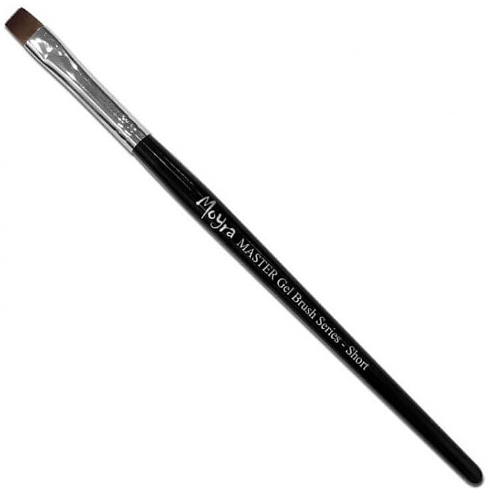 Pędzel do żelu, krótki - Moyra Master Gel Brush Series Short — Zdjęcie N1