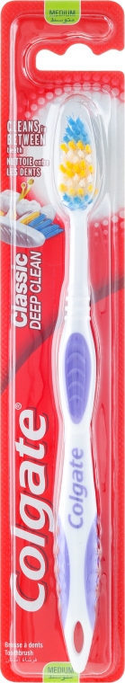 Szczoteczka do zębów średnio twarda, fioletowa - Colgate Classic Deep Clean