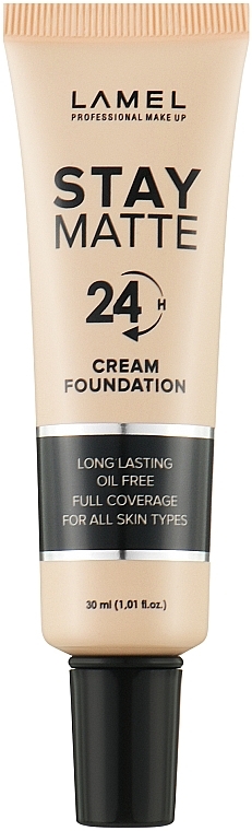 Długotrwały podkład do twarzy - LAMEL Make Up Stay Matte 24H Cream Foundation