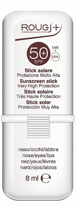 Sztyft przeciwsłoneczny do nosa, oczu i ust - Rougj + Sunscreen Stick SPF 50 — Zdjęcie N1