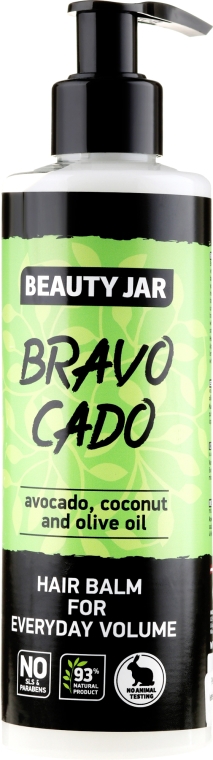 Balsam dodający włosom objętości Bravocado - Beauty Jar Hair Balm For Everyday Volume — Zdjęcie N1