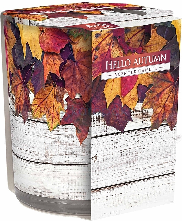 Świeca zapachowa w szkle Hello Autumn - Bispol Scented Candle Hello Autumn — Zdjęcie N1