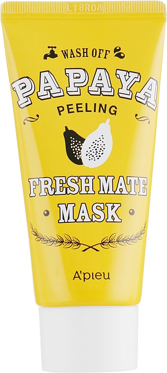 Oczyszczająco-rozjaśniająca maska peelingująca do twarzy Papaja - A'pieu Fresh Mate Mask — Zdjęcie N1