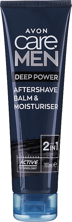 Odświeżający balsam po goleniu z kremem nawilżającym do twarzy dla mężczyzn - Avon Care Men Deep Power Aftershave Balm & Moisturiser — Zdjęcie N1