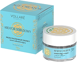 Kup Rewitalizujący krem przeciwzmarszczkowy do twarzy 70+ Kolagen i 7 olejków - Vollare Cosmetics Age Creator