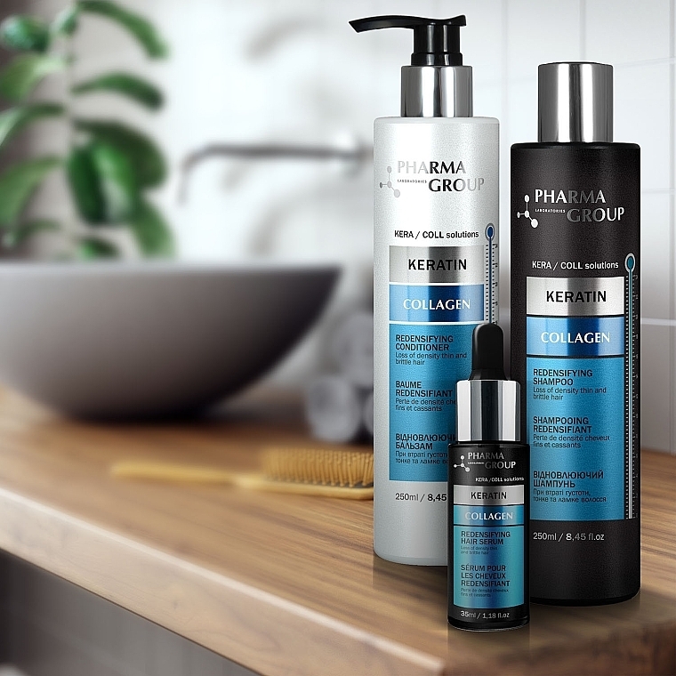 Rewitalizujący szampon do włosów - Pharma Group Laboratories Aminotein + Keratin Redensifying Shampoo — Zdjęcie N4