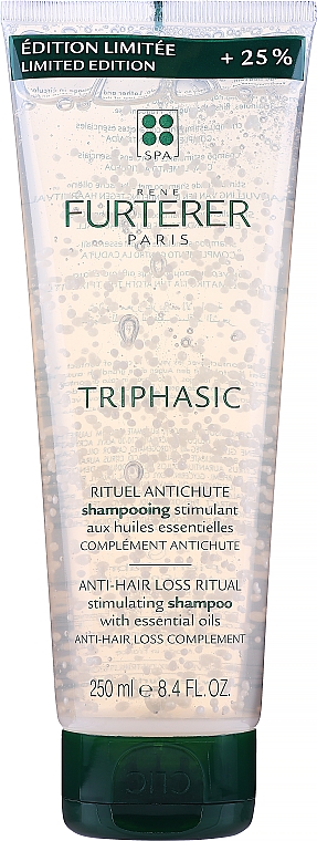 Stymulujący szampon przeciw wypadaniu włosów z olejkami eterycznymi - Rene Furterer Triphasic Anti-Hair Loss Ritual Shampoo — Zdjęcie N6